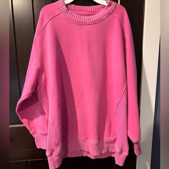 aerie Sweaters - Aerie Oversized Sweatshirt Pink Medium